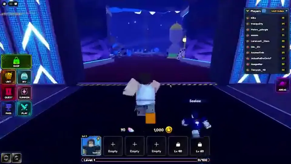 Anime Galaxies lobby while recaps point codes at Discord